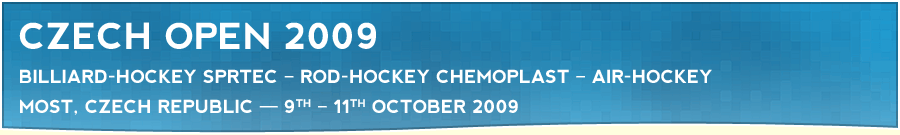 Czech Open 2009 — 9th – 11th October, Most, Czech Republic